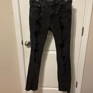 Aeropostale Black Straight Leg Jeans